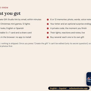 Long Distance Christmas Gift, Personalized Memory Game with Your Photos and Voice Notes, English or Spanish image 10