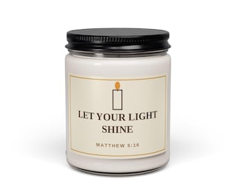 Let Your Light Shine Scented Soy Candle – Matthew 5:16
