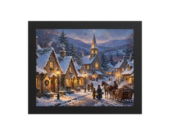 Christmas Village Framed Print