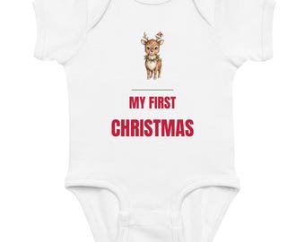 My First Christmas Baby Bodysuit