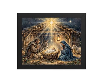 Nativity Scene Framed Print