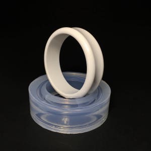 Mold. Curved bracelet clear silicone mold. Smooth shine bangle mold. Mold supplies. Resin jewelry mold. (MB145)