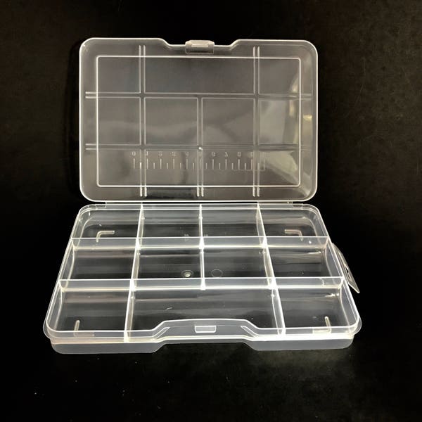 Plastic Storage Case with 11       Compartments! Alamould organizer case. Alamould jewelry. Jewelry box