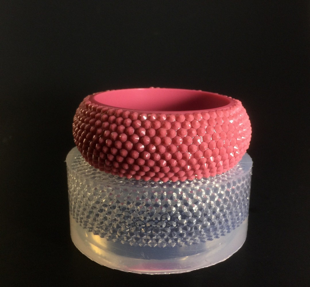 Bracelet Mold. Clear Silicone Studded Shape Bangle Mold. Create Your ...