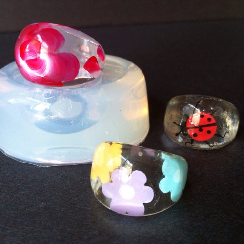 Ring Clear Silicone Rubber Mold for Slightly Raised Strips Etsy