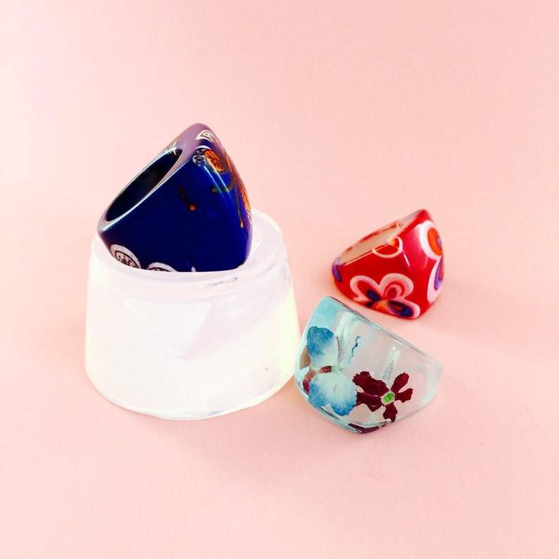 Chunky Ring Sz 8 9 Clear Silicone Mold Create Your Own Resin Etsy