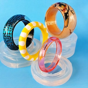 Bracelets Mold. Clear Silicone Rubber Bangle mold. Create Your own bangle.(MB054)