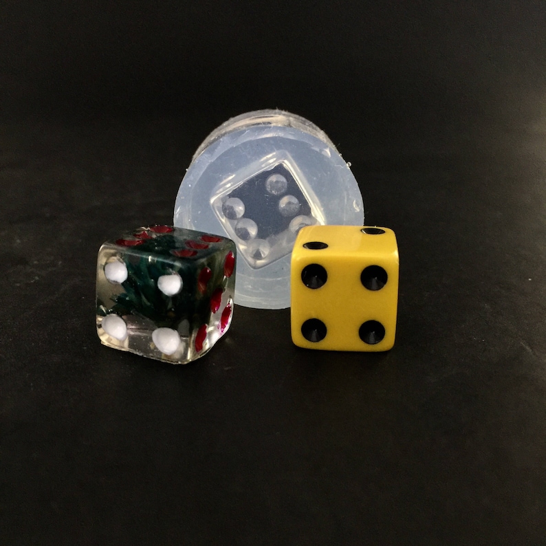 Dice Cube Mold MD147 Clear Silicone Mold. Casino Dice Game. Etsy