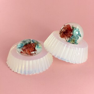 Molds. Set Of Two Cabochons/Earrings/Pendants Clear Silicone Molds. Create Your Own Resin Jewelry MP103