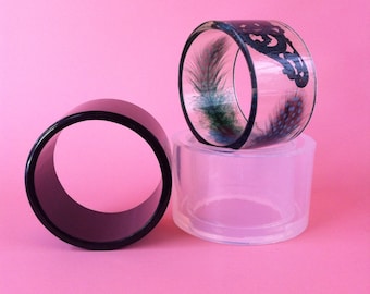 XL/XXL Wide Bangle Bracelet Mold, Clear Silicone Rubber