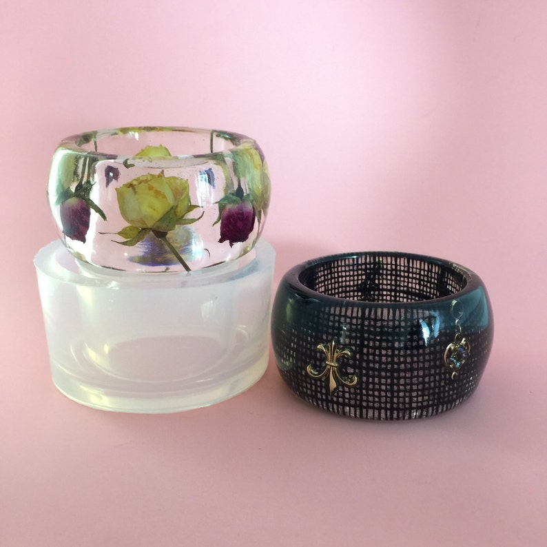 Wide Bangle Clear Silicone Mold Create Your Own Resin Etsy