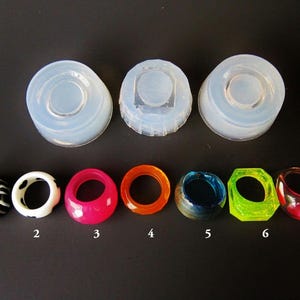 Rings Mold, Clear Silicone Molds for multiple styles and shape ring molds, Create Your Own Resin Rings.(MR040)