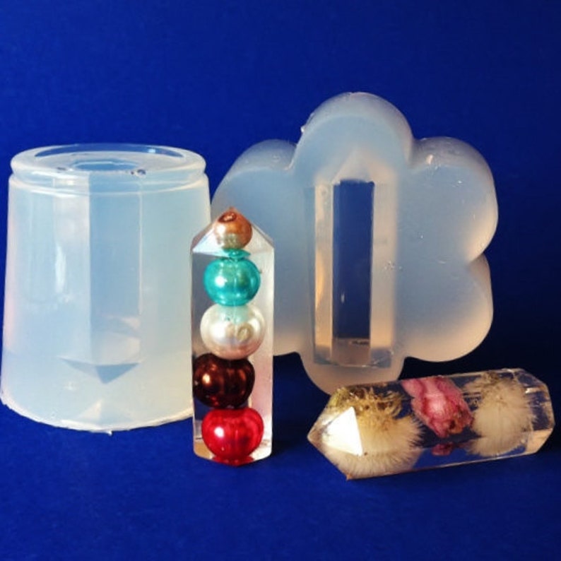 Faceted Crystal Pendant Clear Silicone Mold. Create Your Own Etsy