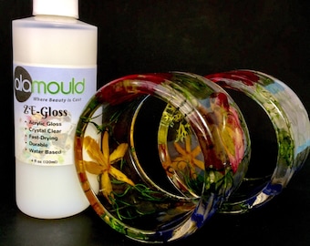Alamould Crystal Clear ZE-Gloss. Let your resin creations shine like a glass. Clear water based acrylic gloss. Made in USA (RG140)