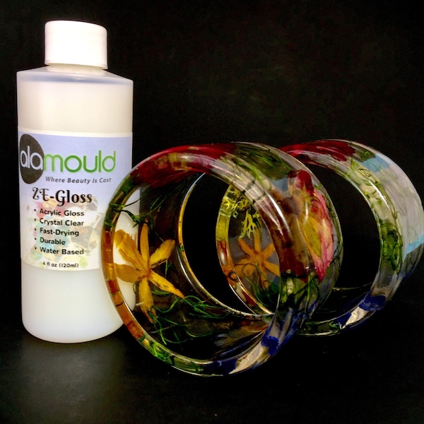 Alamould Crystal Clear ZE-Gloss. Let your resin creations shine like a glass. Clear water based acrylic gloss. Made in USA (RG140)