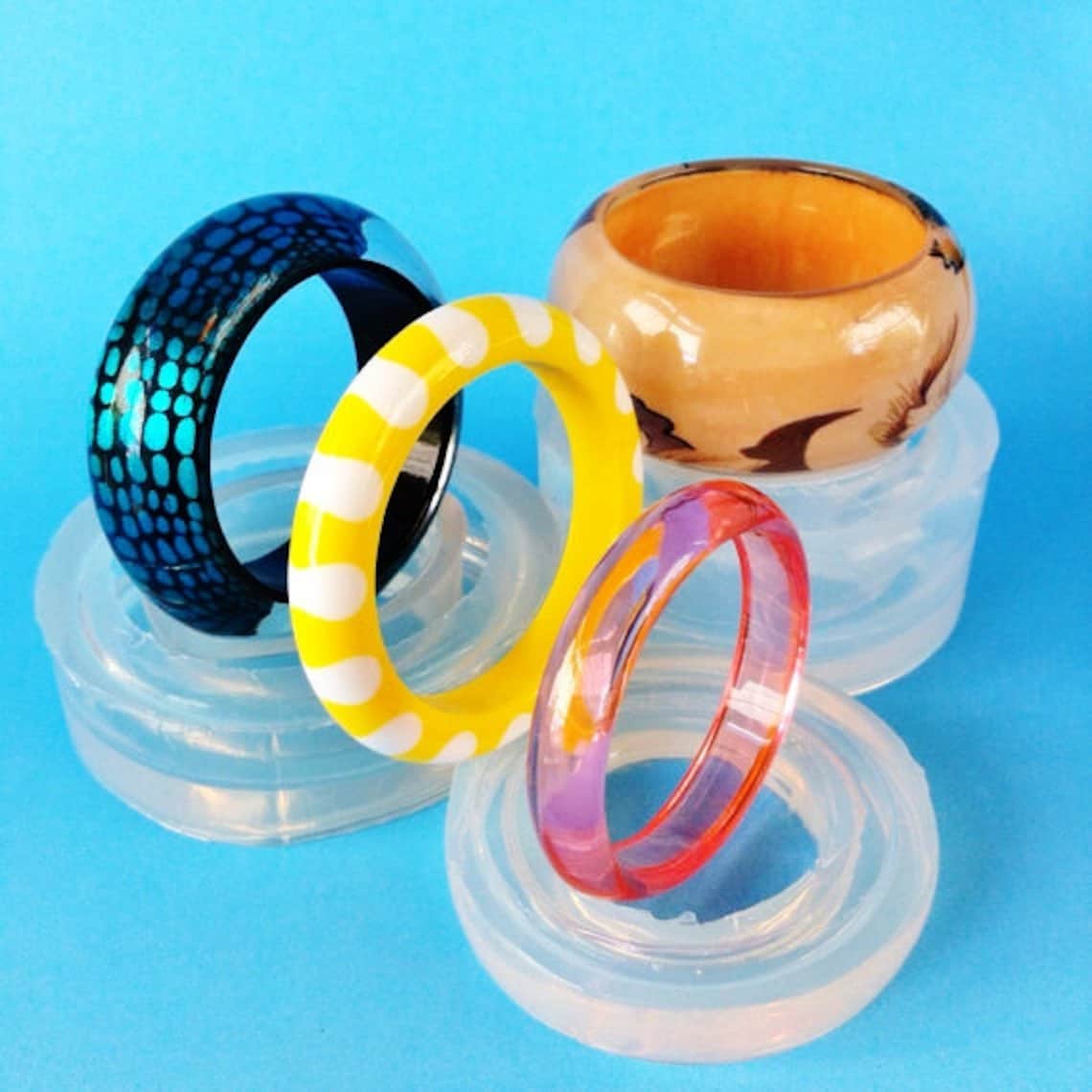 Bracelets Mold. Clear Silicone Rubber Bangle Mold. Create Your Etsy