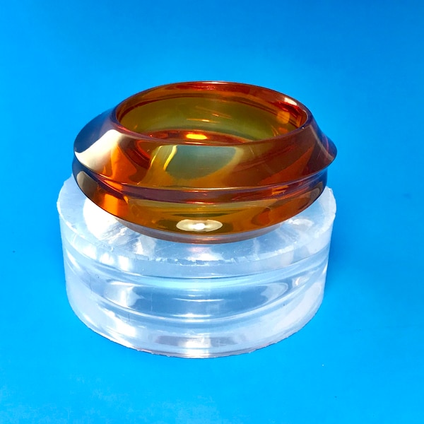 Wavy Rings Bangle Mold. Clear Silicone Mold. Resin jewelry molds. Made in USA. Resin, polymer clay molds (MB160)