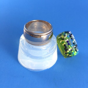 Ring, Clear Silicone Mold. Create Your Own Jewelry. Size US 9 (MR007)