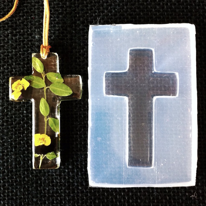 Cross Clear Silicone Rubber Mold for Jewelry Cross Create Etsy