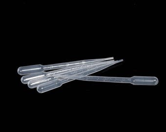 5pcs Large Pipettes, Soft Plastic Resin Jewelry Tools Disposable Pipettes Clear 15.6cm(6 1/8") x 1.3cm(4/8") new