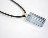 One Inch by 1/2 inch Rectangular Pendant -  -  - Original Photography -Water - Abstract - Black - Gold - White - Waves