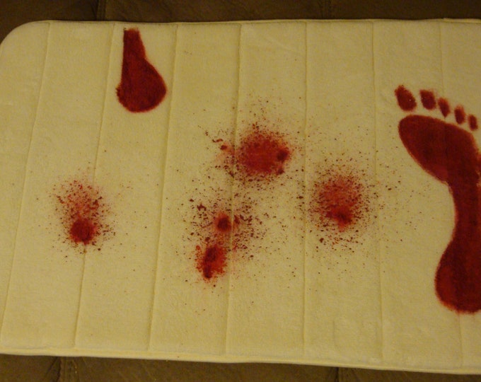 Bloody Bath Mat soft and absorbent feels like memory foam Etsy