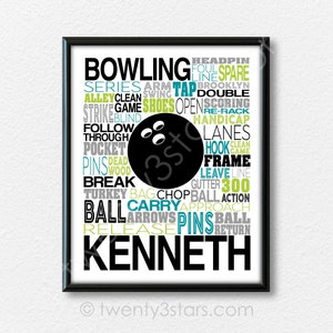 Bowling shoes skittle and ball - poster Royalty Free Vector