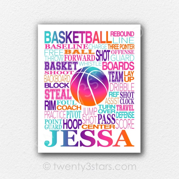 Potter's Printing Personalized Basketball Valentines Wrapping Paper