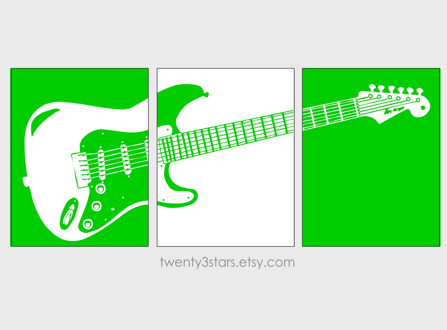 Electric Guitar Art Prints Guitar Poster Art Gift for Etsy