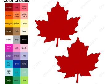Maple Leaf Paper Die Cuts: Fall Wedding Decor, Gift Tags