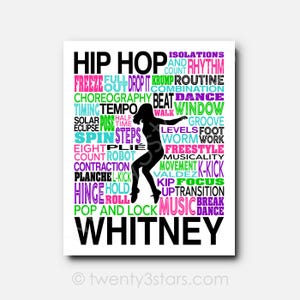 Personalized Jazz Dance Art Print: Custom Typography, Dancer Gift image 14