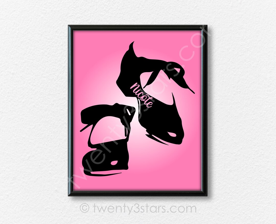Tap Dance Shoes Poster, Tap Dancer Name Art, Tap Dancer Gift, Tap