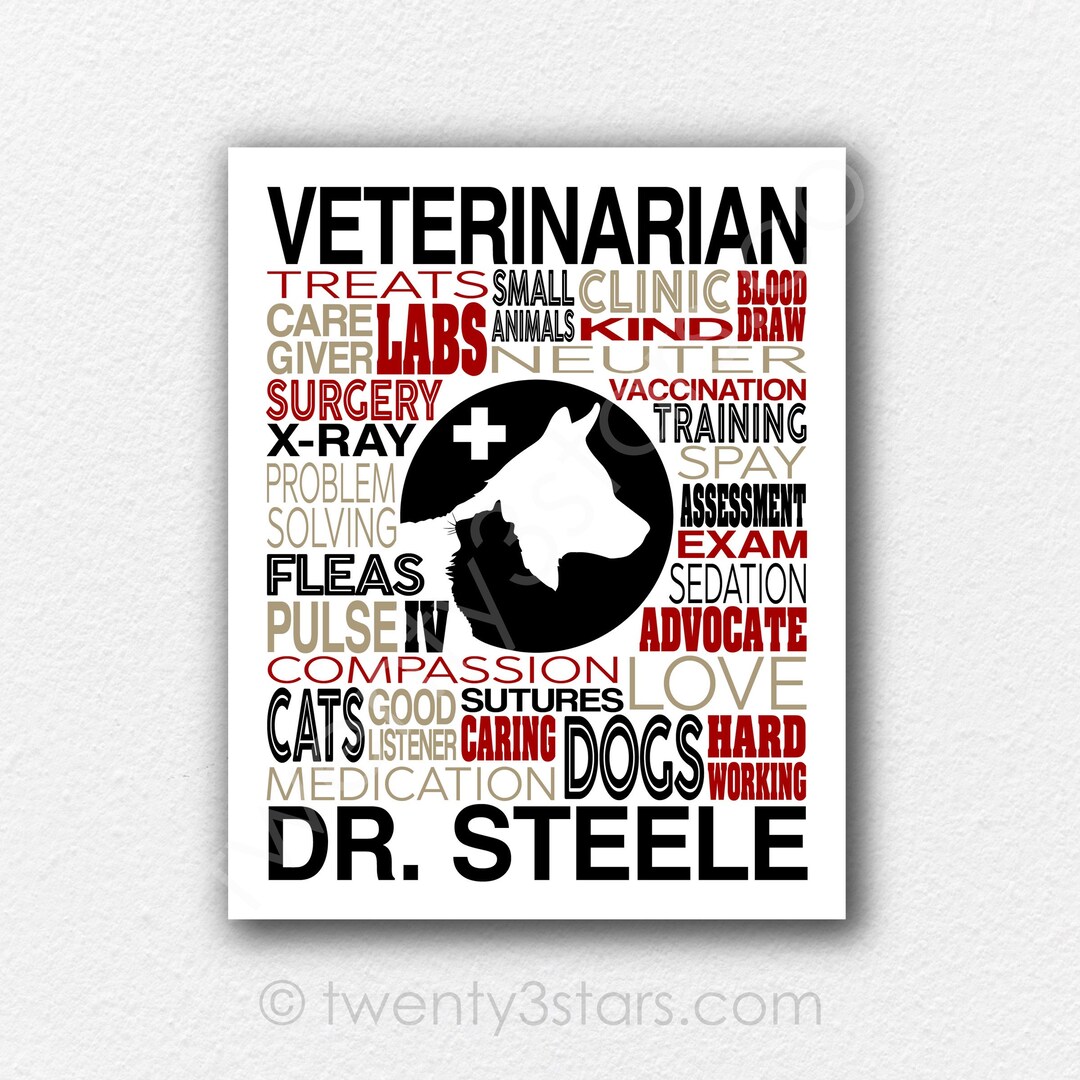Veterinarian Gift, Veterinarian Art, Veterinarian Poster, Veterinarian
