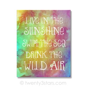 Any Quote on Watercolor Background Poster Custom Quote Art | Etsy