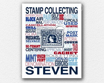 Stamp Collecting Poster: Personalized Philately Wall Art