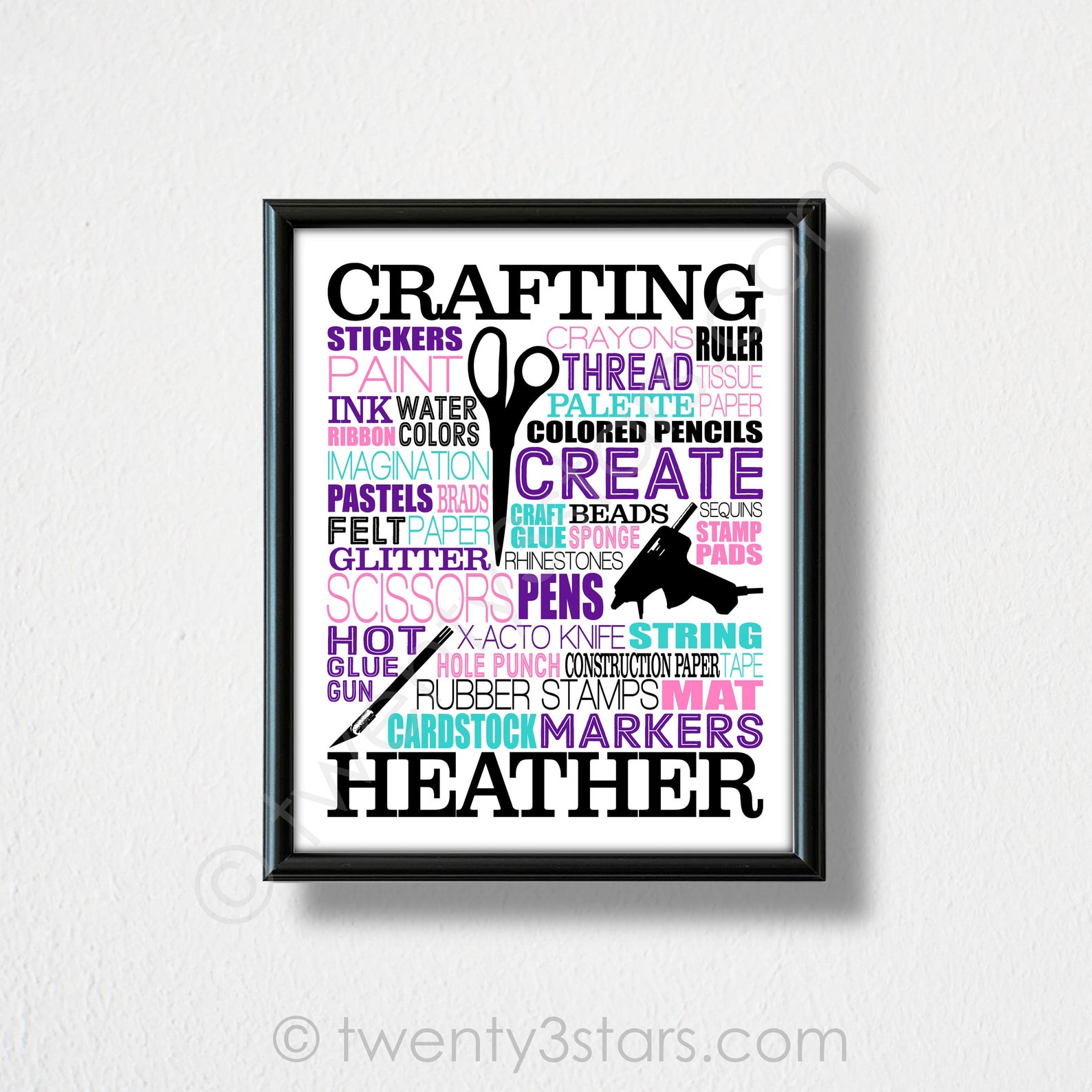 Crafting Word Art Crafting Gift Craft Artist Gift Craft  Etsy