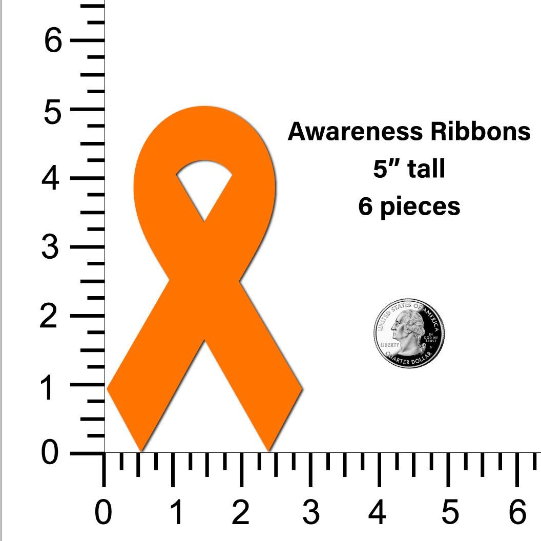 Paper Ribbon Die Cuts: Cancer Awareness, Remembrance Ribbons Decor - Etsy