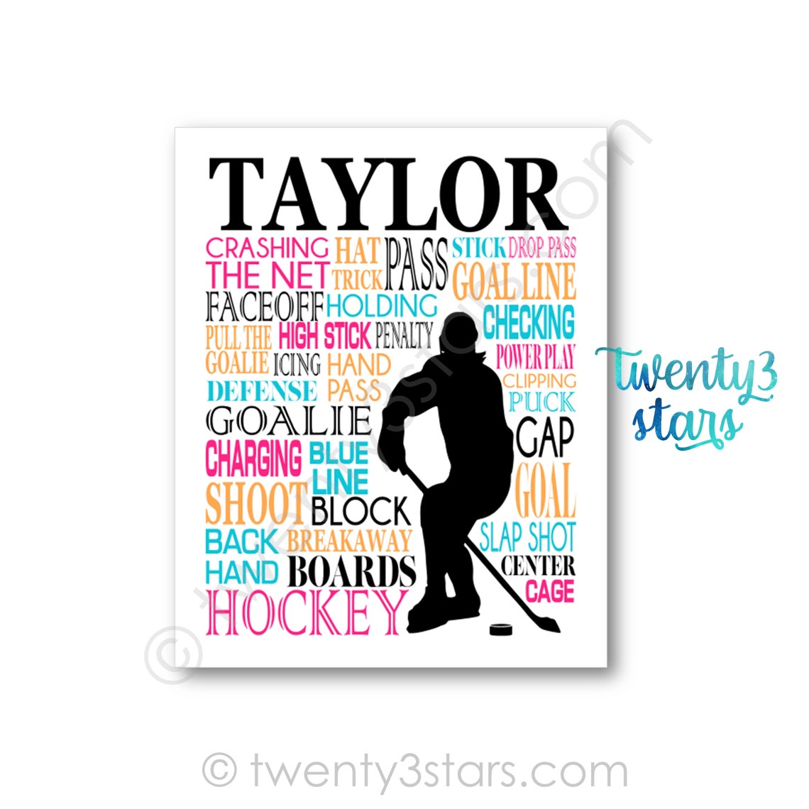 Ringette Art Girls Ringette Gift Gift for Ringette Player Etsy