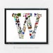 Letter W Poster Letter W is for Art W Nursery Wall Art - Etsy