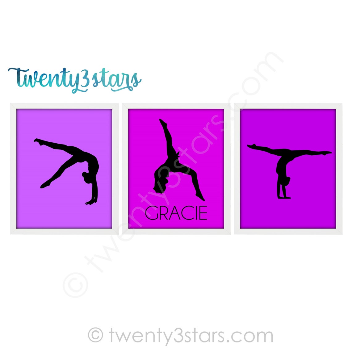 Gymnastics Name Posters Gymnast Gift Gymnastics Gift Etsy