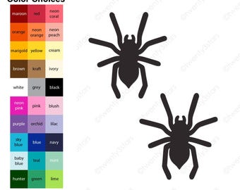 Paper Spider Die Cuts: Halloween Scrapbooking, Cupcake Toppers