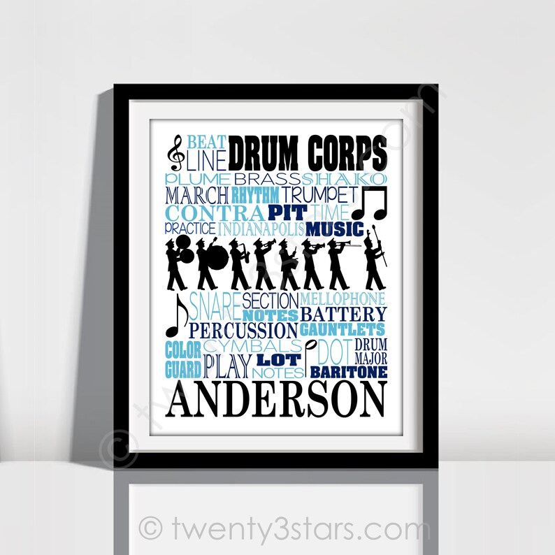 Oboe Typography Poster Oboist Gift Oboe Player Art Oboe Etsy