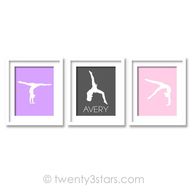 Gymnastics Name Posters Gymnast Gift Gymnastics Gift Etsy
