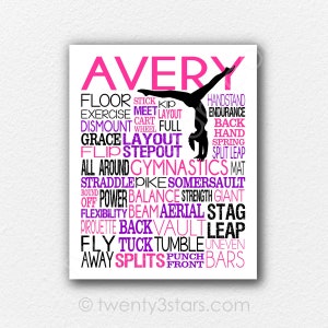 Gymnastics Poster Art, Gymnastics Gifts, Gymnastics Poster, Gymnastics Poster, Gymnast Team Gift, Gymnast Gift, Gymnast Art Print, Gym Coach image 1