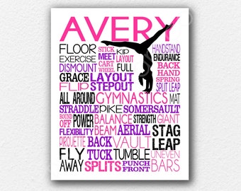 Gymnastics Poster Art, Gymnastics Gifts, Gymnastics Poster, Gymnastics Poster, Gymnast Team Gift, Gymnast Gift, Gymnast Art Print, Gym Coach