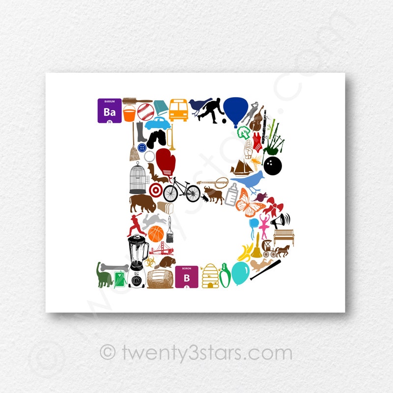 Letter B Poster - Etsy
