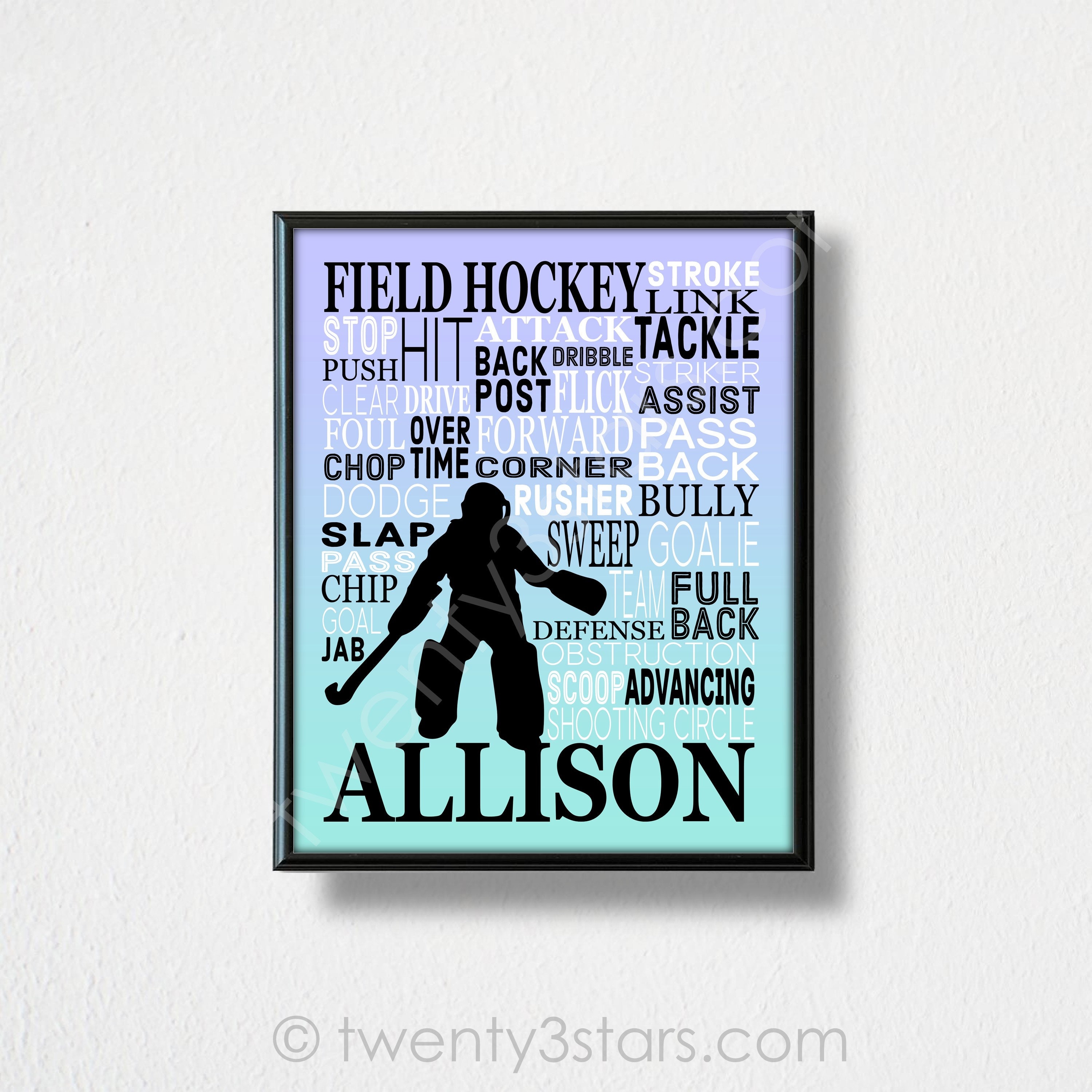 Field Hockey Goalie Posters for Sale