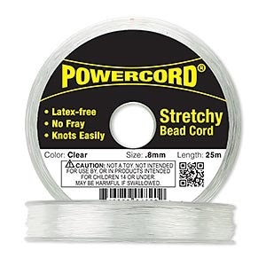 BULK (3) Elastic 0.8mm Power Cord Stretch Best Ever Extra Strong Bracelet Clear Jewelry Making Beading Reel Bulk Wholesale Jewelry Supply