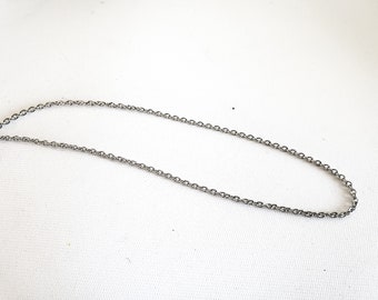 Cadenas de acero inoxidable (3) Cable de cadena de 24" Delgado Largo 2.2 mm