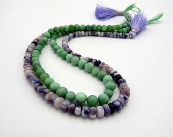 CLEARANCE Green Opal Purple 5mm 6mm Round Rondelle Strands Opal Gemstone Stone Beads Designer Grade A Jewelry Beads CrazyCoolStuff